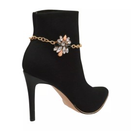 Alwasytyle4you Women Gold Metal Boot Chain Bracelet Shoe Silver Star Charm Bling Anklet Jewelry