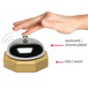 Westmark Table Waiter Bell Packed, Steel Silver/Beige, 9.1 x 9.1