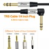 DTech Electric Guitar Cable TRS 1/4 Instrument Cable Aux Right