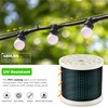 WAYSKA String Light Hanging Kit with 250FT Nylon Coated Stainless