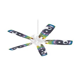 Phat Dyes - Yin Yang - 102 - Ceiling Fan Skin Kit fits most 42 inch fans (FAN and BLADES SOLD SEPARATELY)