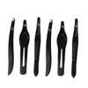Ipetboom 1Set Stainless Steel Eyebrow Tweezers Mini Eyebrow Clips for