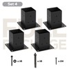 WIMART 4x4 Post Base, Inner Size 3.5"x3.5"Deck Post Base, Deck