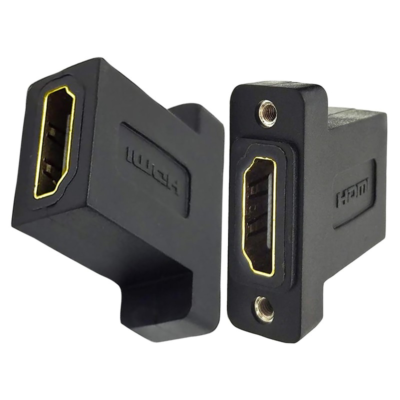 tunghey 2Pack HDMI Coupler Adapter Connector, Golden Plated HDMI Female