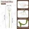 sourcing map 6Pcs Artificial Calla Lily Fake Flowers 13" White