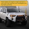 BreTrewri 4pcs Amber Led Grill Lights for 2014-2019 Toyota 4runner