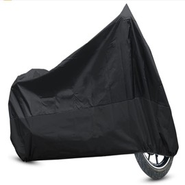 190T86" Rain Dust Protector Black Waterproof Outdoor Scooter Motorcycle Cover