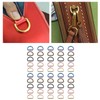 Pack of 10 D-rings, zinc alloy, reliable horseshoe shaped D-rings,