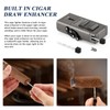 LIHTUN Cigar Lighter Multifunctional All-in-1 Torch Lighters Built-in Holder Cigar