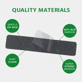SlipStopper Non Slip Bathtub Strips 18 PCS Larger Adhesive Anti Slip Shower Stickers for Bath Tub, Bathroom, Stairs with Premium Scraper