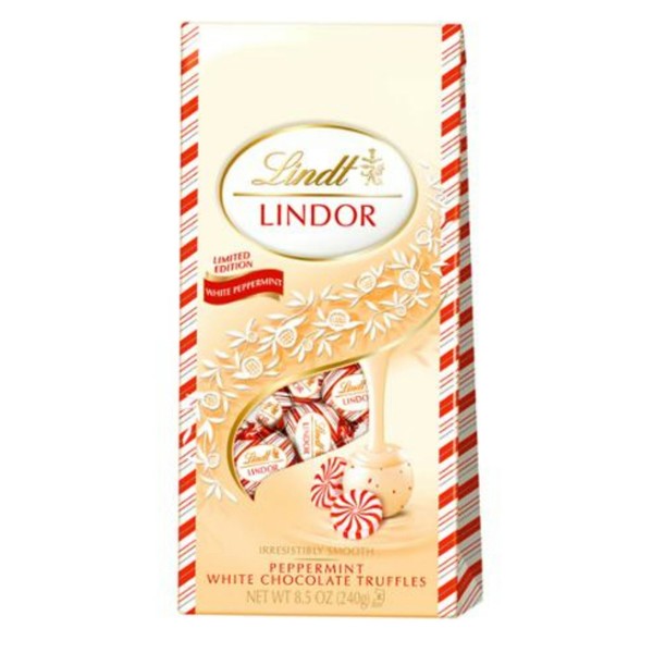 Lindt Lindor Peppermint White Chocolate Truffles, 8.5 oz