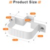 6-Pack Downspout Straps 2x3 & Wall Brackets, White Downspout Fasteners