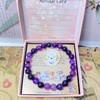 SODLYUE Dog Mom Gifts for Women, Amethyst Dog Mom Bracelets,
