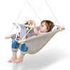 Baby Swing for Infants to Toddlers,Indoor Outdoor Wooden Hanging Swing