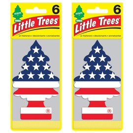 Little Tree Air Freshener [Vannila Pride 6pac] Value Set of 6! LittleTree Air Freshener, Vanilla Pride 6 Pack x 2 Packs (12)