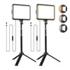 LED Photography Lighting Kit, NiceVeedi 2-Pack 8” Portable Video Light