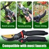 Bypass Pruning Shears, 8.2" Labor Saving Garden Pruning Shears, Alloy
