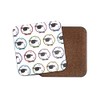 Square Single Coaster - Cute Sheep Farm Animals Pastel Teen
