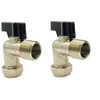 hep® 15mm x 1/2" Elbow Isolation Ball o fix Valves