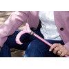 Pink Pearlz Rhinestone Lace Adjustable Walking Cane – Elegant Walking