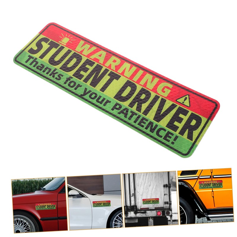 Mobestech Magnet Learner Driver Sign Reflective Driver Magnet Sticker for