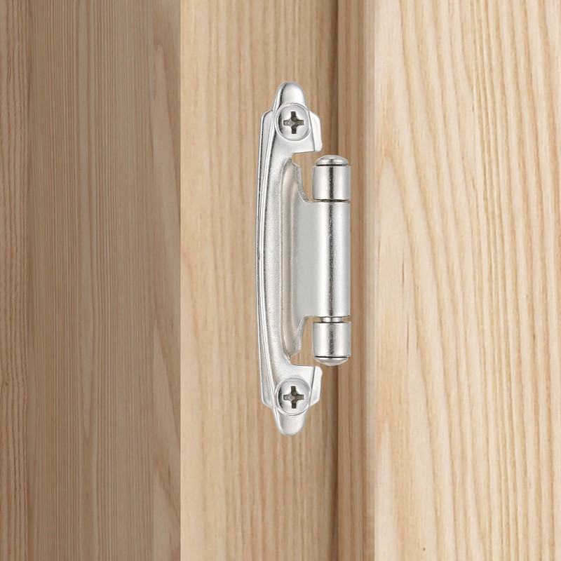 Vallecloud 10 Pack (5 Pair) Brushed Satin Nickel Self Closing