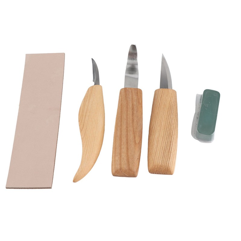 5pcs/set Wood Carving Tools Set Hand Wood Engraving Chisels Knife
