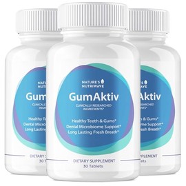 GumAktiv Oral Health Supplement – 3.5 Billion Probiotics, Supports Natural Oral Balance, Cleanses Mouth, Promotes Healthy Gums & Teeth, Non-GMO, Gluten-Free | 30 Tablets, 3 Month Supply