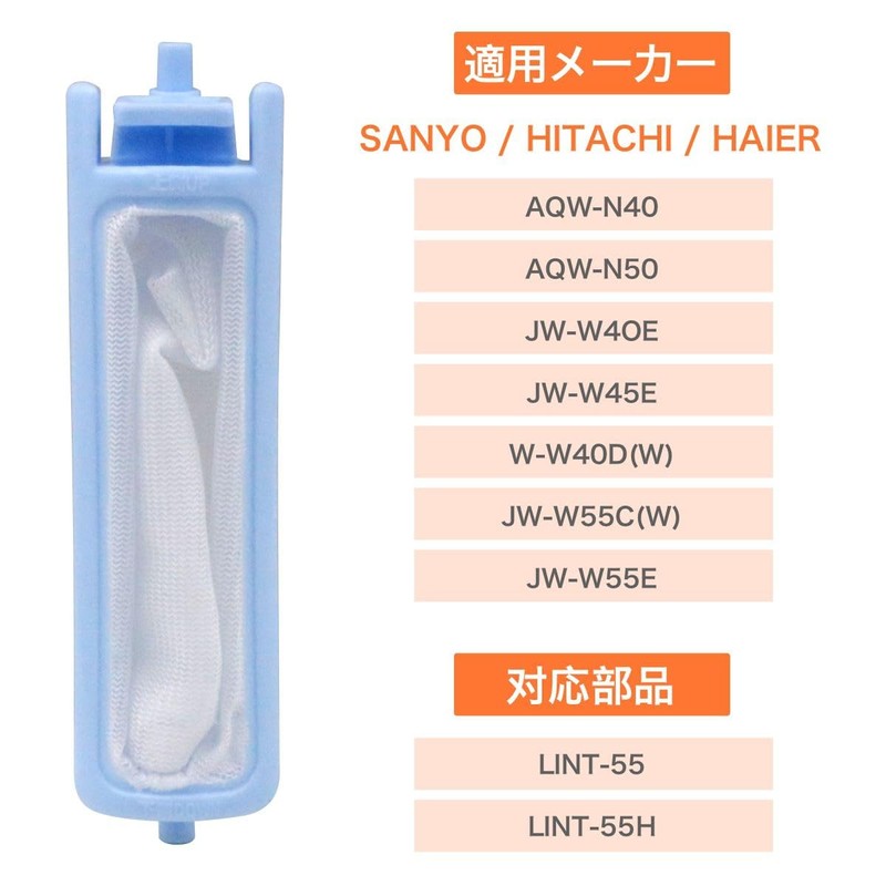 winova Lint-55 Washing Machine Lint Filter Compatible Aqua Haier Replacement