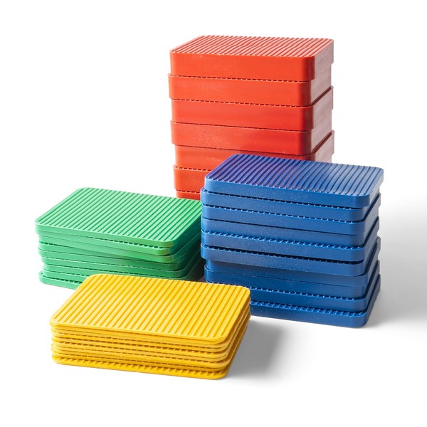 40 Pcs Plastic Packers 40x60mm – Mixed Size Spacers 1.5/3/5/10mm