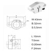 iYueMps 8mm 100-600mm Case Hardened Coated Steel for Linear Motion