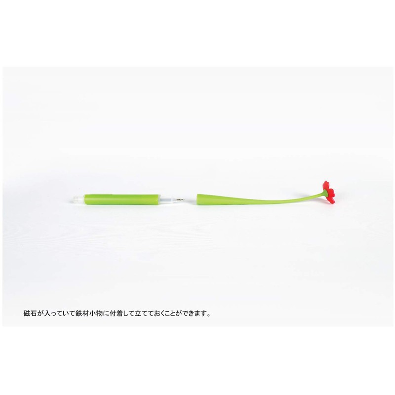 ZEUP BEAULEAF 920959 Water-Based Ballpoint Pen, Flower Pink