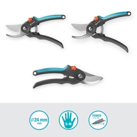 GARDENA PremiumCut Flex Bypass Secateurs for Greenwood 24mm
