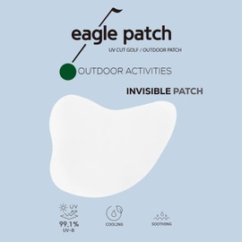 EAGLE PATCH UV Protection Golf Patch (Clear, 12 PCS)- Hydrating Sunscreen Gel Facial Patches for Outdoor Activities, Skin Care Sunblock for Golfers