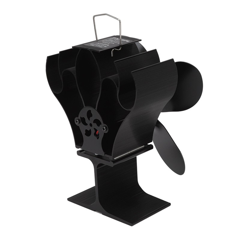Heat Powered Stove Fan Self Starting Heat Resistant Aluminum Alloy
