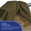 Tarps Now Canvas Tarps with Brass Grommets, (12' x 20')