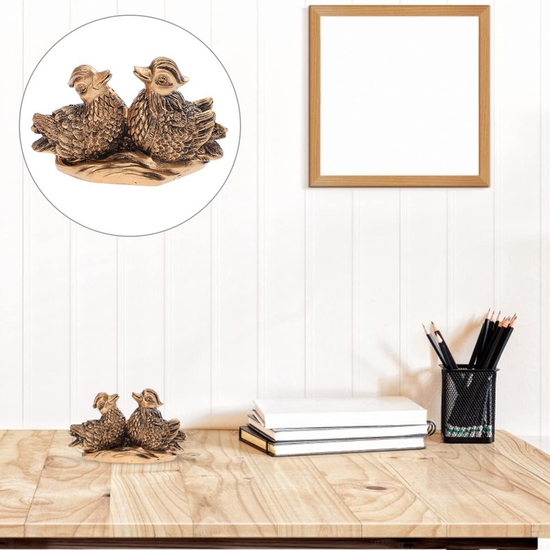 Chinese Mandarin Love Birds Statue Decorative Mandarin Feng Shui Mandarin