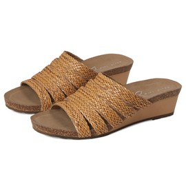 David Tate Women's Fabiana Wedge Sandal, Natural, 9