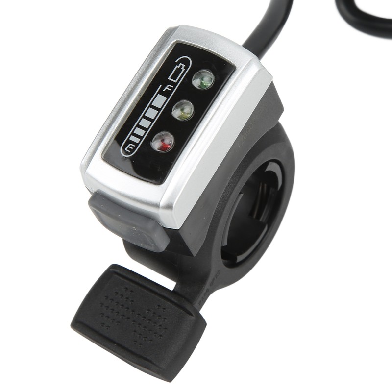 6 Wire Thumb Throttle with ON/OFF Switch Battery Indicator 22mm
