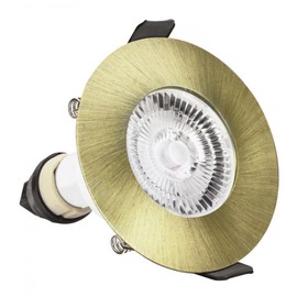 Integral ILDLFR70D045 Evofire GU10 Downlight, Antique Brass, 85mm, Round