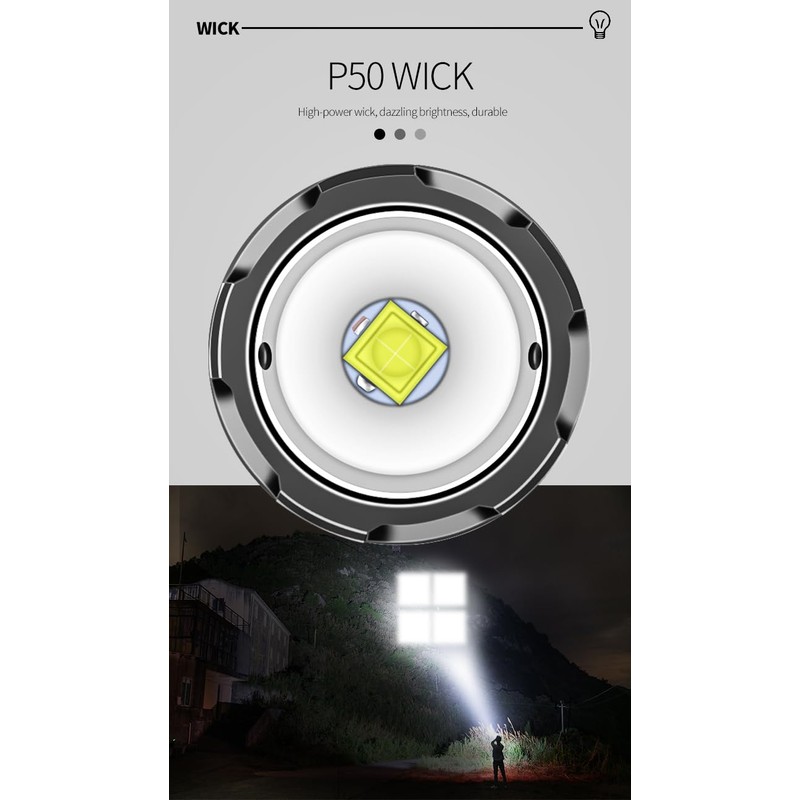 LED Rechargeable Work Light, 1000 lumens with Gooseneck, Flashlight with