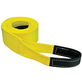 Vulcan Heavy Duty Tow Strap With Reinforced Eyes (4" x 20' Tow Strap - Towing Capacity Is 10,000 lbs.)