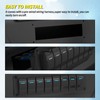 Joinfworld 8 Gang Rocker Switch Panel Waterproof 12V Blue LED