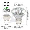 Simba Lighting Halogen GU10 35W Spotlight 120V MR16 with Glass