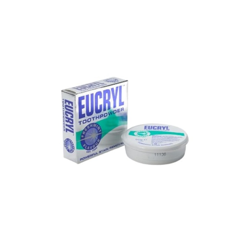 Eucryl Smokers Tooth Powder Freshmint Flavour (50g) by Eucryl