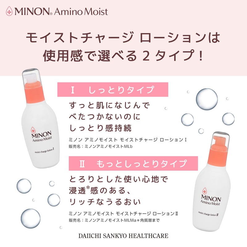 Minon Amino Moist Charge Lotion II (More Moist Type), Refill,