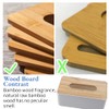Napkin Case, Removable Bamboo/Wood Cover Plastic Tissue Box Holder Storage