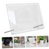 Ciieeo 1set Dry Erase Desk Whiteboard Memo Board Transparent Organizer