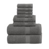 QUBA LINEN Pack of 8 Towels Set, 2 Large Bath