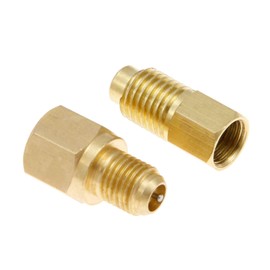Aupoko R12 R22 to R134a Adapters, R134A Refrigerant Tank/Vacuum Pump Port Connection Adapters - 1/4" SAE Female x 1/2" ACME Male - Refrigeration Handling Charging Tool